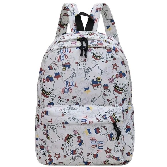 Unbranded Other - Hello Kitty Cute Printed Graffiti Schoolgirl Bags Large Capacity Backpack
